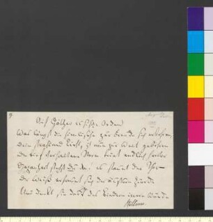 Brief von Willemer, Johann Jakob an Goethe, Johann Wolfgang von