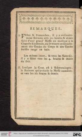 Remarques