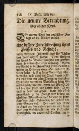 158-172, Neunte Betrachtung