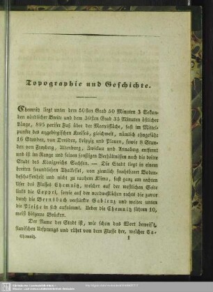 Topographie und Geschichte