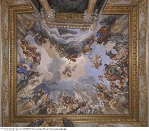 Deckendekoration der Sala dei Paesaggi, Allegorische Darstellung des Sieges bei der Schlacht von Lepanto