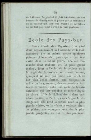 Ecole des Pays-bas