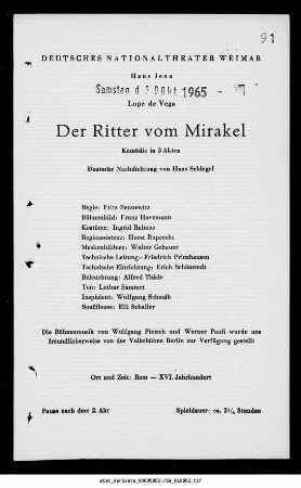 Der Ritter vom Mirakel