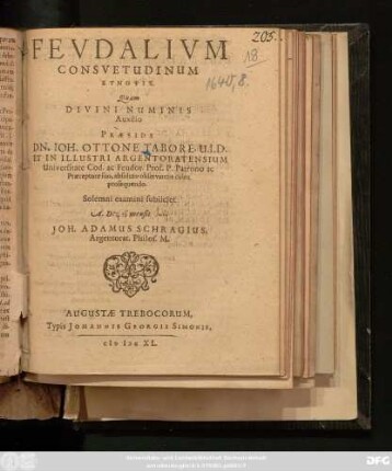 Feudalium Consuetudinum Synopsis
