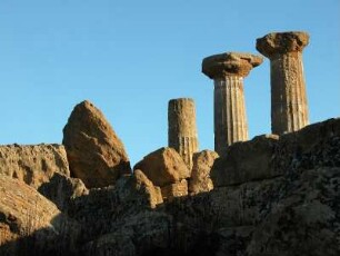 Reste Zeus-Tempel in Agrigent