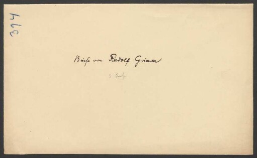 Brief an Jacob Grimm und Wilhelm Grimm : 26.10.1848-15.04.1849