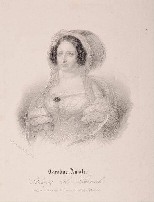 Bildnis von Caroline Amalie (1796-1881), Königin von Dänemark