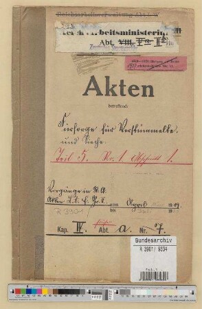 Fürsorge für Verstümmelte und Sieche