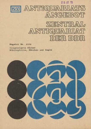 Nr. 1326: Illustrierte Bücher Bibliophilie, Märchen und Sagen
