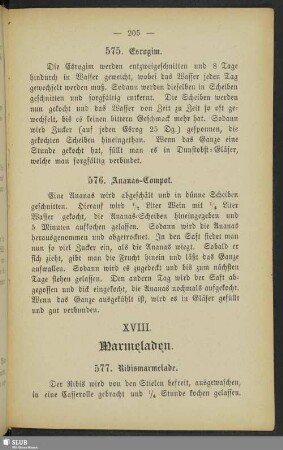 XVIII. Marmeladen