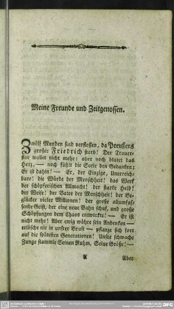 Meine Freunde und Zeitgenossen