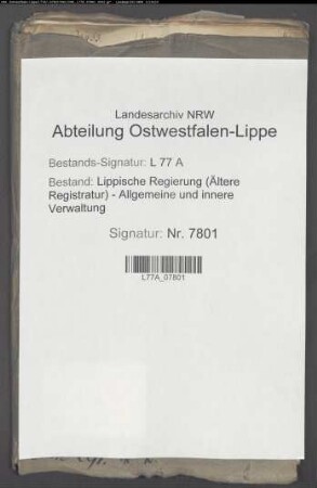 Anstellung der Flurschützen in der Stadt Salzuflen
