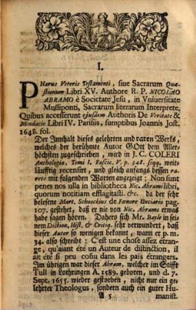 Theophili Sinceri Neue Sammlung Von lauter alten und raren Büchern