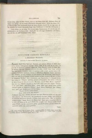 XIX. Officium Sancti Eskilli E Breviario Skarensi. Auctore S. Brynolpho Episcopo Scarensi.