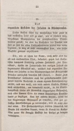 25-33 Das organisirte Bestehen der Jesuiten in Rheinpreußen