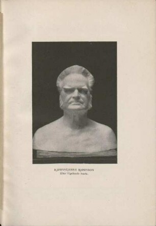 Bjørnstjerne Bjørnson. Efter Vigelands buste.