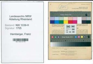 Entnazifizierung Franz Hemberger , geb. 06.01.1903 (Kraftfahrer)