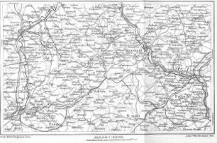 Plan von Sierck bis Saarbrücken und Metz