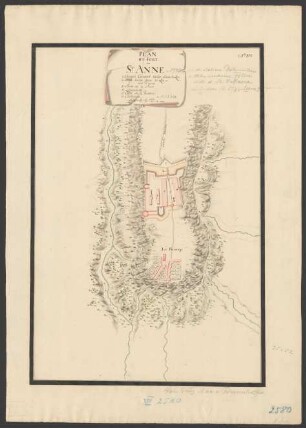 Plan du Fort St. Anne