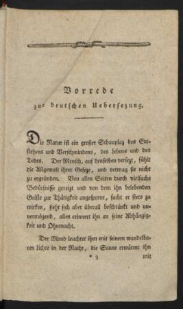 Vorrede zur deutschen Uebersetzung.