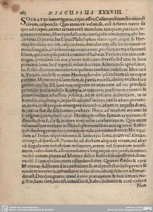 Discursus XXXVIII.