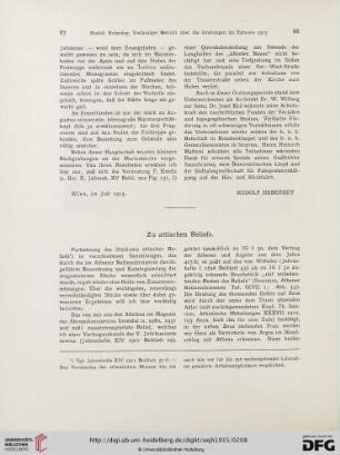 18.1915: Zu attischen Reliefs