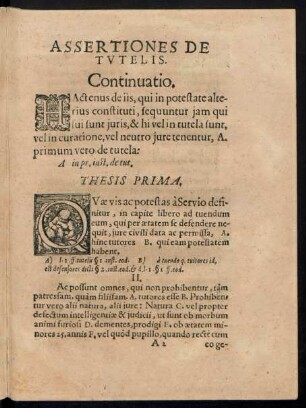 Assertiones De Tutelis.