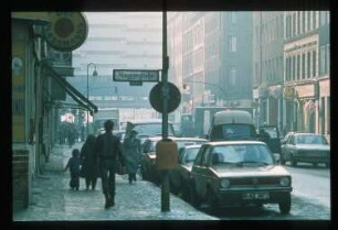 Diapositive: Adalbertstraße, Naunynstraße, 1987