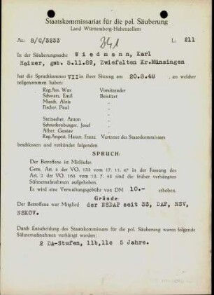 Wiedmann, Karl