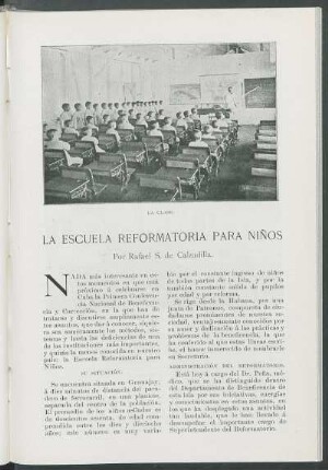 La Escuela Reformatoria para Niños.