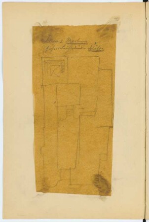 Schloss Marburg, Marburg: Grundriss (aus: Skizzen- und Fotoalbum 2)