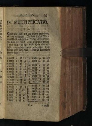 IV. Multiplicatio