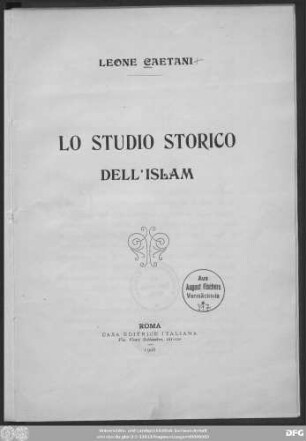 Lo studio storico dell'islam