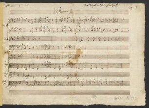 Märsche; orch; D-Dur; KV 335,1