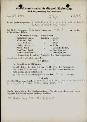 Straub, Liselotte