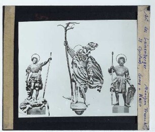 Leinberger, Hl. Georg aus der Frauenkirche in München,Leinberger, Christophorus aus der Frauenkirche in München,Leinberger, Hl. Rasso aus der Frauenkirche in München