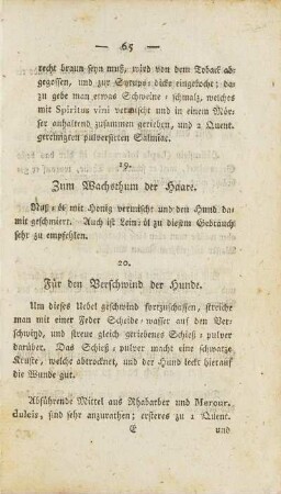 19. Zum Wachsthum der Haare
