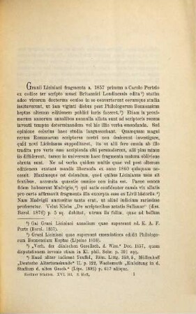 De Granii Liciniani fontibus et auctoritate