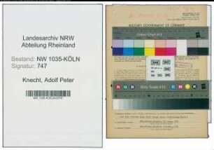 Entnazifizierung Adolf Peter Knecht , geb. 05.11.1905 (Kaufmaennischer Angestellter)