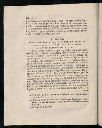 XXIIII-XXXI, § XXVII - XXXIII