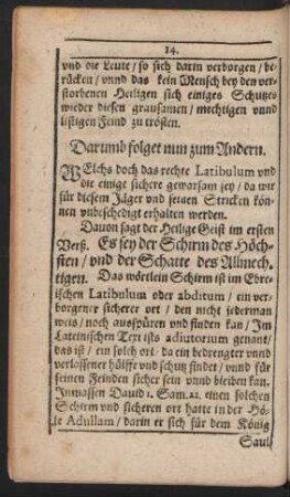 Darumb folget nun zum Andern.