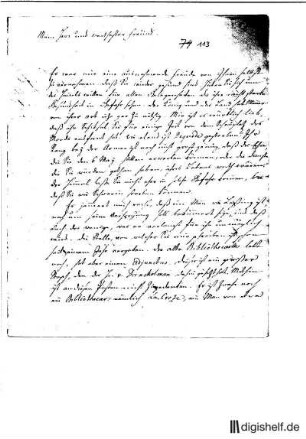113: Brief von Johann Georg Sulzer an Ewald Christian von Kleist