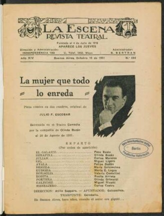 La mujer que todo lo enreda : pieza cómica en dos cuadros