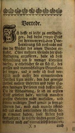D. Joh. Salomo Semlers Vorbereitung zur theologischen Hermeneutik : zu weiterer Beförderung des Fleisses angehender Gottesgelerten, 2. Worin von dem hebreischen Text und den alten Uebersezungen gehandelt wird