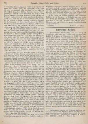 910-911 Literarische Notizen