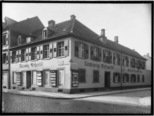 Karlsruhe Papierhandlung Ludwig Erhard - Erbprinzenstraße 27 Außenansicht