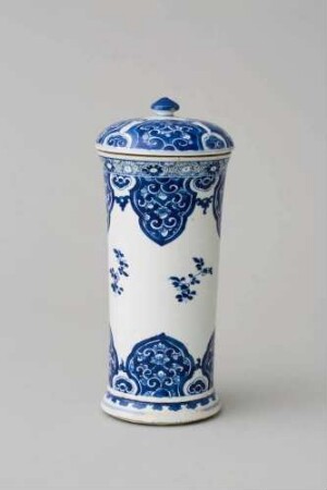 Deckelvase