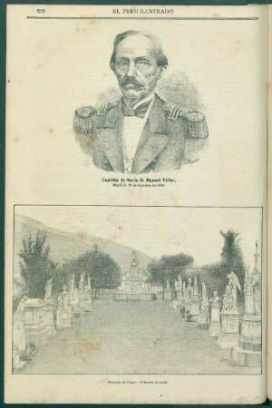 [Vista del] Panteón de Lima - Primera avenida.