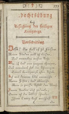 Andachtsübung beӳ Besuchung des heiligen Kreutzwegs.