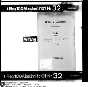Beschreibung der Iburger Forsten